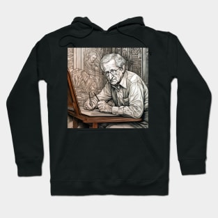 Noam Chomsky drawing Hoodie